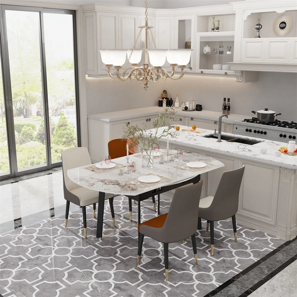 Wisfor - Extendable Marble Dining Table