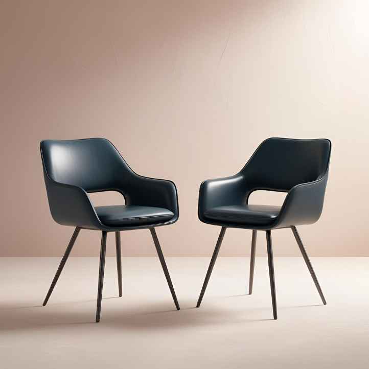 Swivel-Style Dining Chairs Set Modern Design with Comfortable Upholstery and Sleek Base