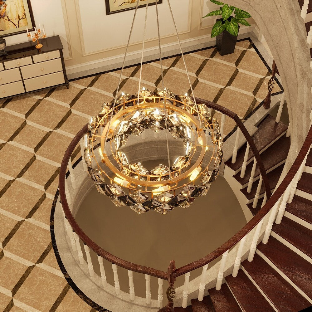 Modern LED Chandelier Sleek Contemporary Lighting Fixture with Energy-Efficient Brightness