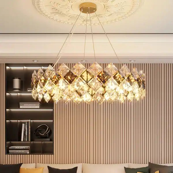 Modern LED Chandelier Sleek Contemporary Lighting Fixture with Energy-Efficient Brightness