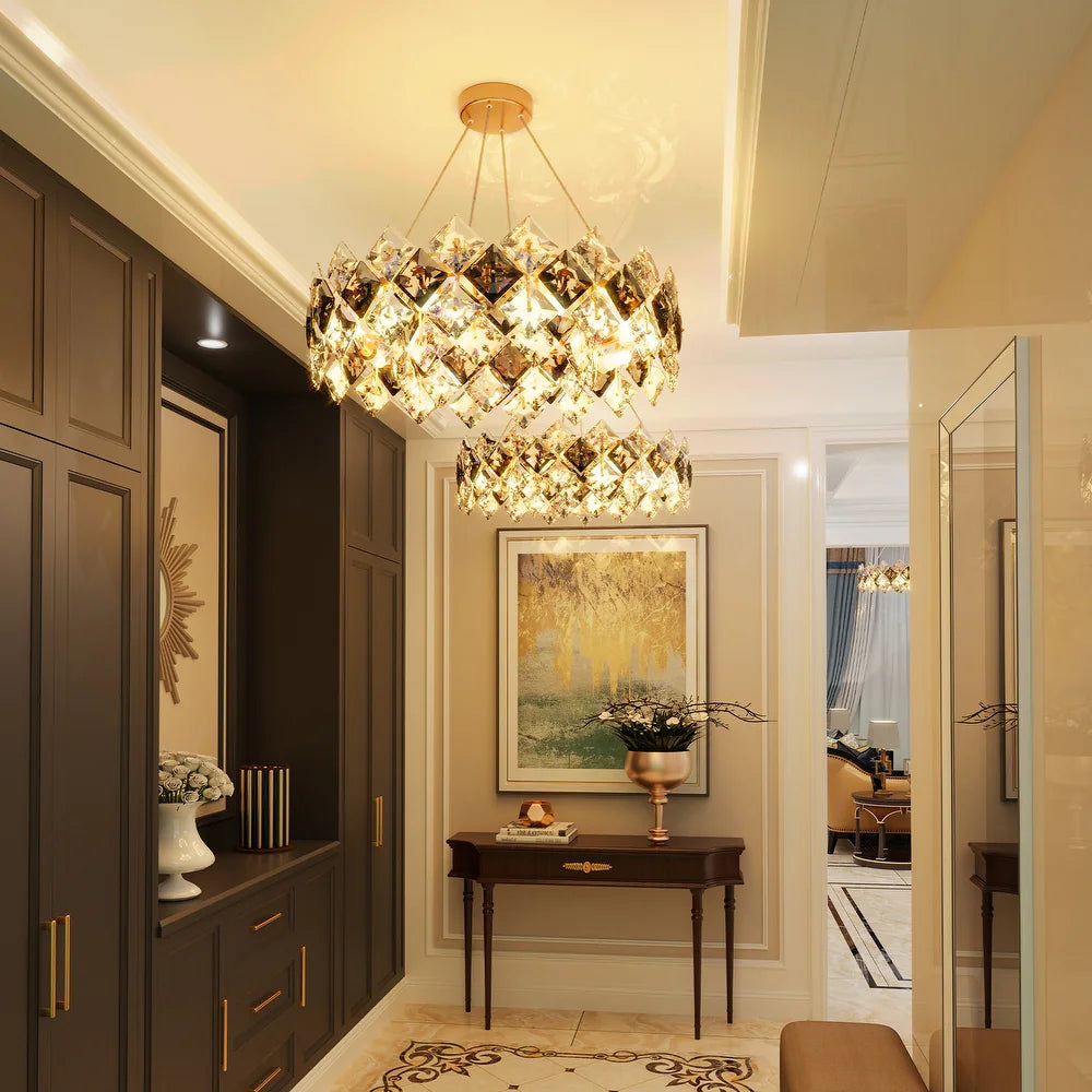 Modern LED Chandelier Sleek Contemporary Lighting Fixture with Energy-Efficient Brightness