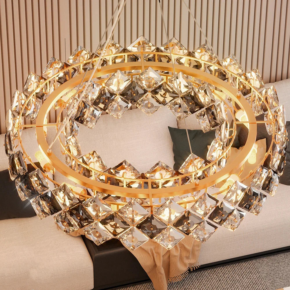 Modern LED Chandelier Sleek Contemporary Lighting Fixture with Energy-Efficient Brightness