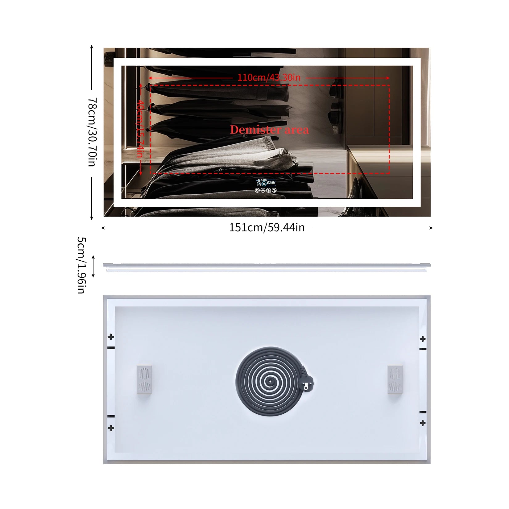 XM183 - LED Bathroom Mirror