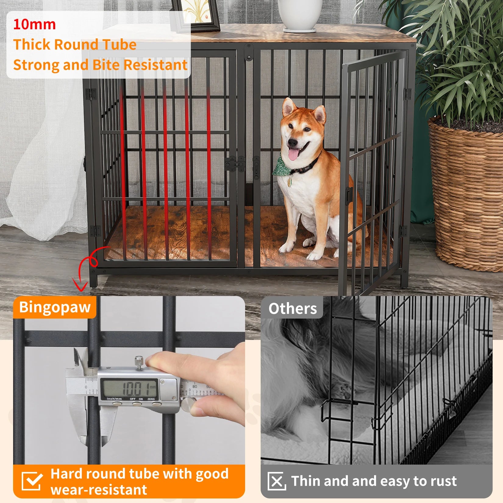 Heavy Duty Dog House Table with Durable Construction and Multi-Functional Design for Pets and Home
