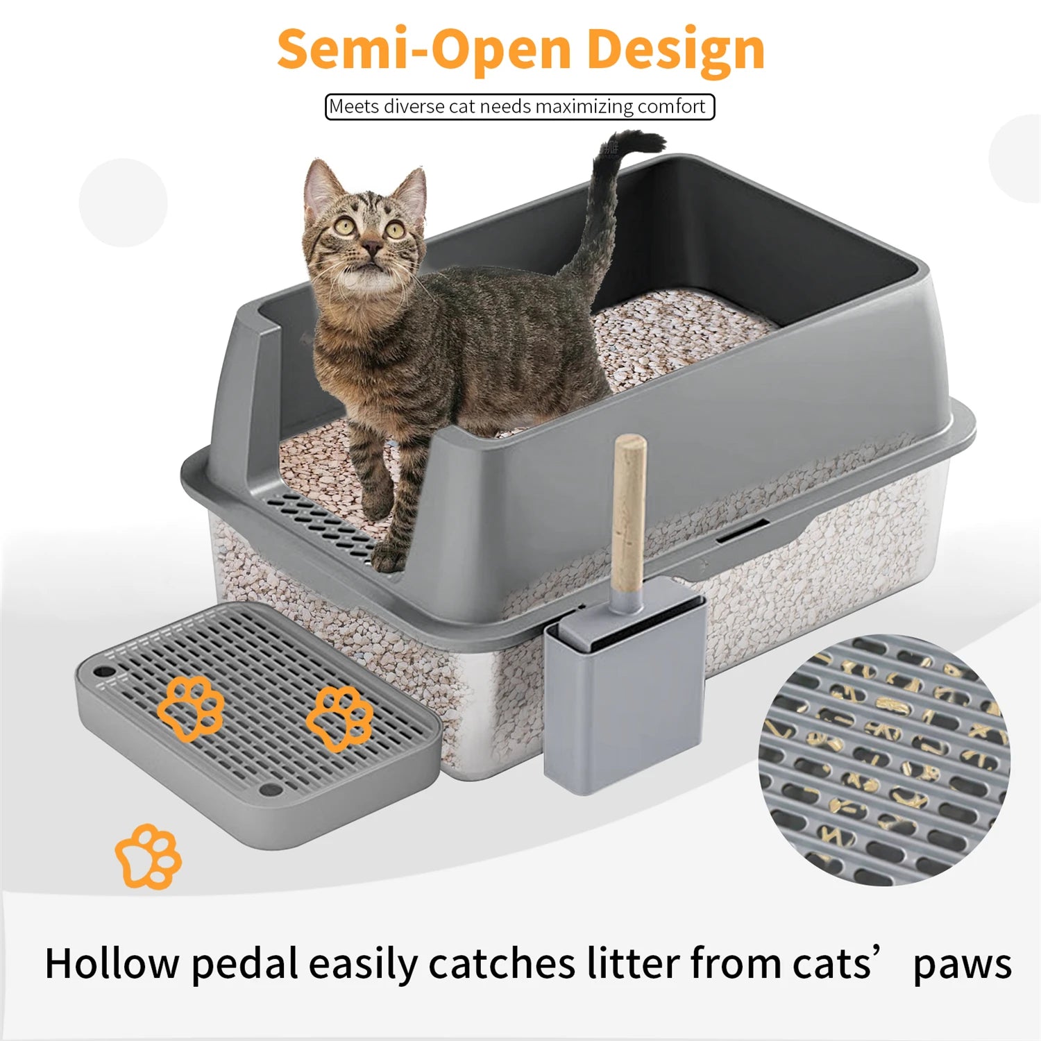 Stainless Steel Cat Litter Box Durable Hygienic and Rust-Resistant Design