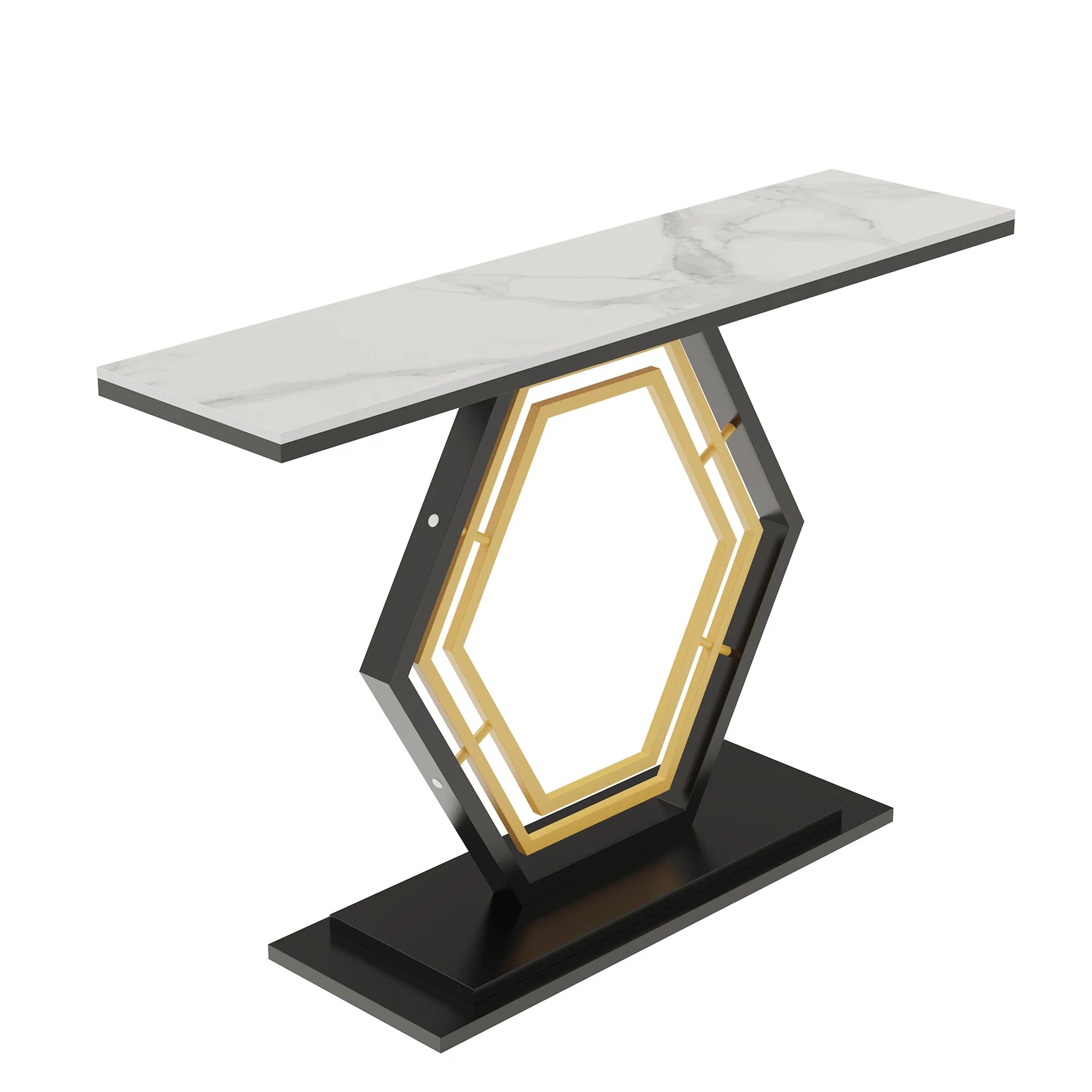 Luxe Metal Console Table
