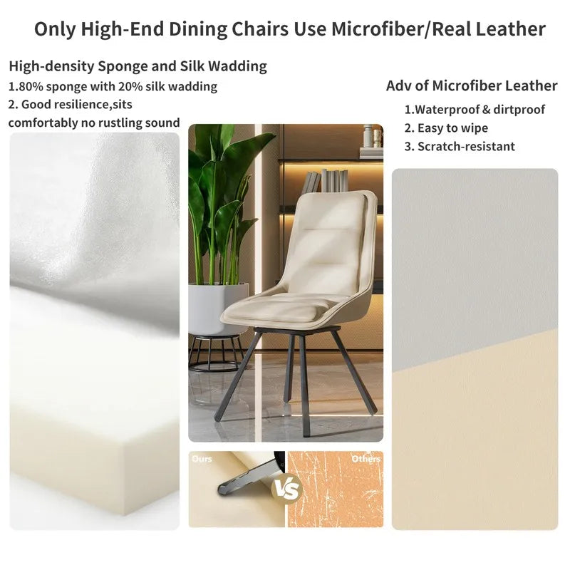 -K Rotatable Dining Chairs