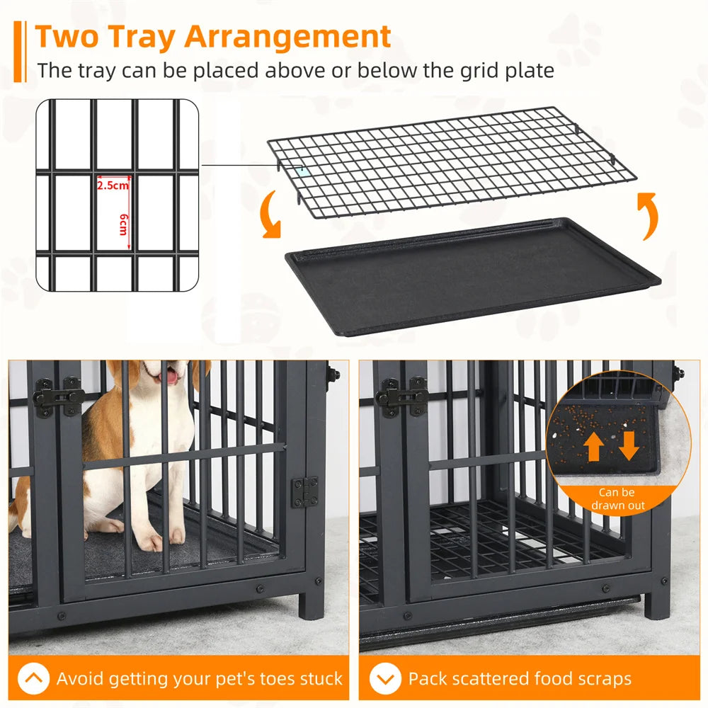 Luxury Wooden Dog Crate with Elegant Design and Durable Build for Stylish Pet Owners