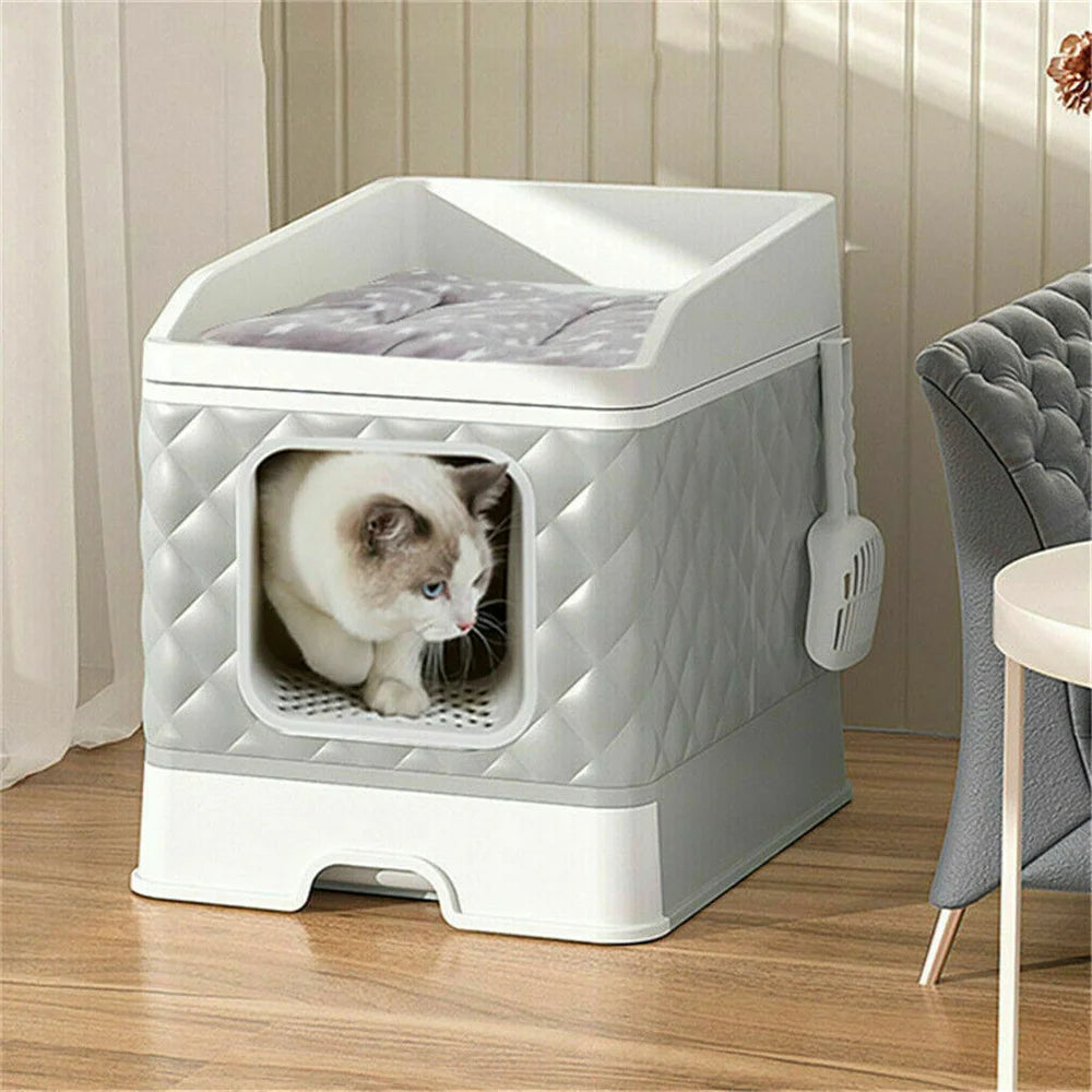 Large Cat Litter Enclosure Spacious and Private Solution for Multiple Cats