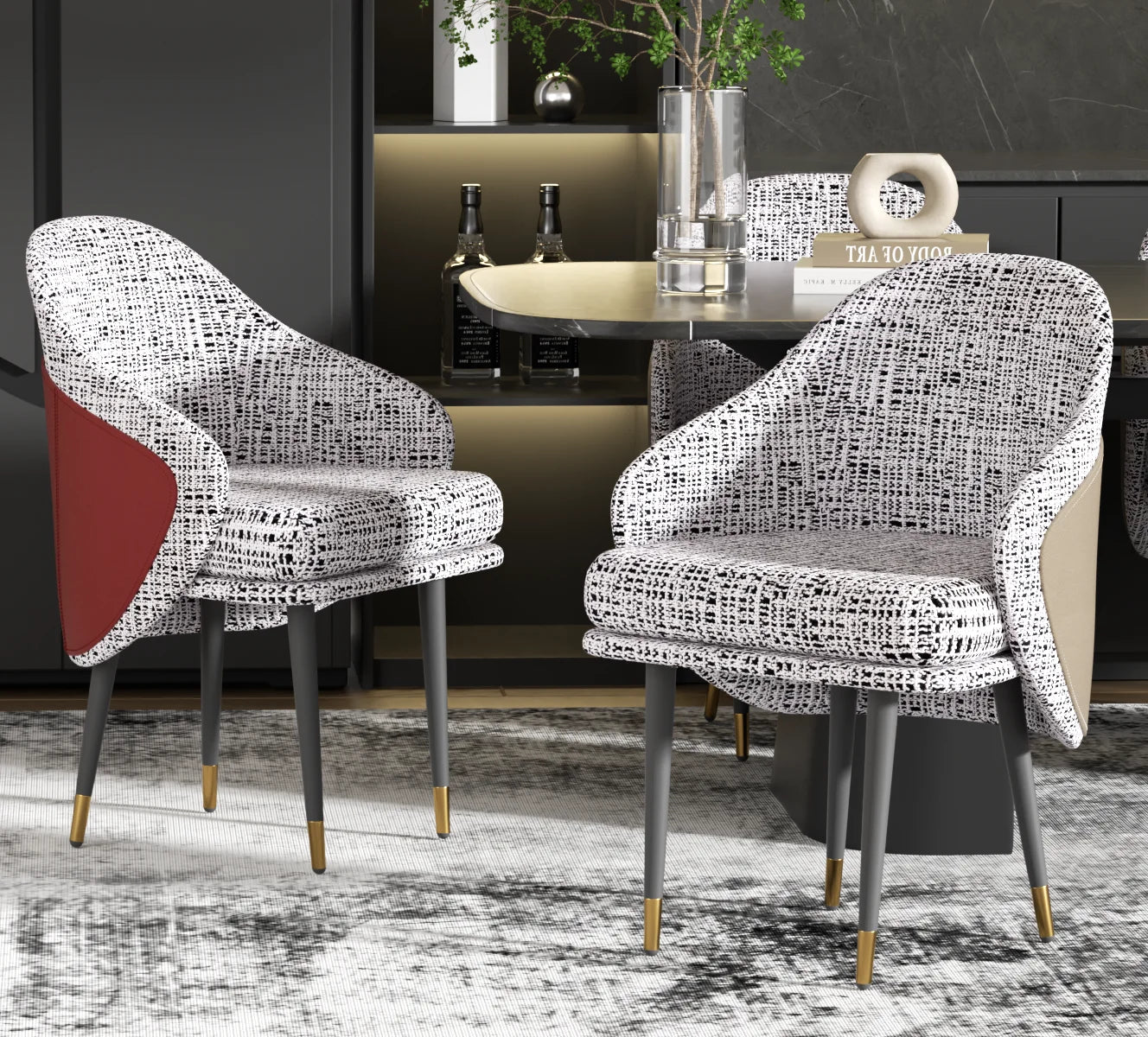 Modern Dining Chairs Sleek Upholstered Seating with Sturdy Frame for Stylish Comfort