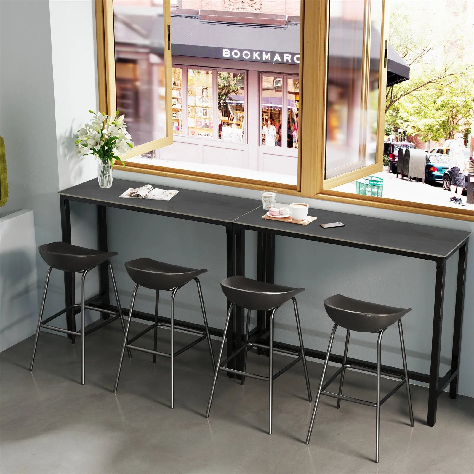 Sintered Stone Coffee Table Durable Heat-Resistant Surface with Modern Design and Sturdy Base