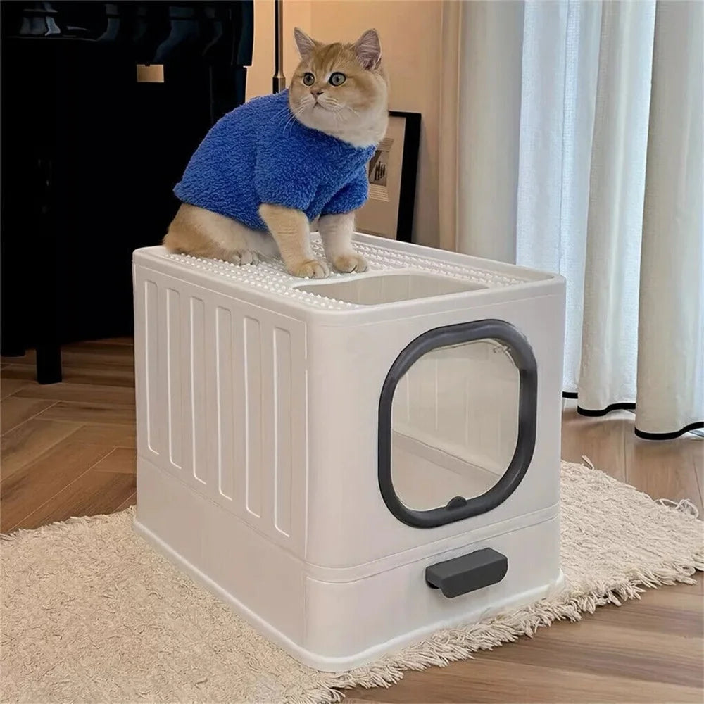Hooded Cat Litter Box Private and Odor-Controlled Solution for Your Cat
