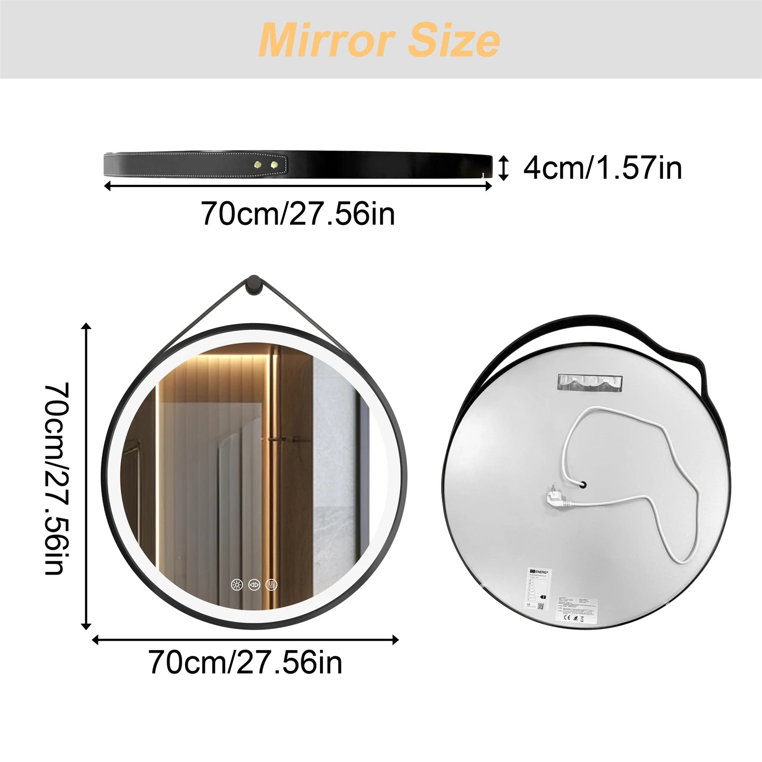 Round LED Bathroom Mirror