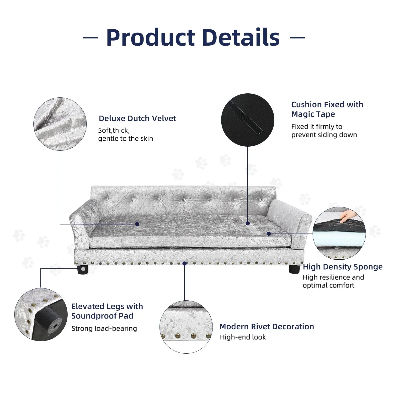 Luxe Pet Lounge Bed Ultra Plush Comfort with Supportive Design for Cats and Dogs