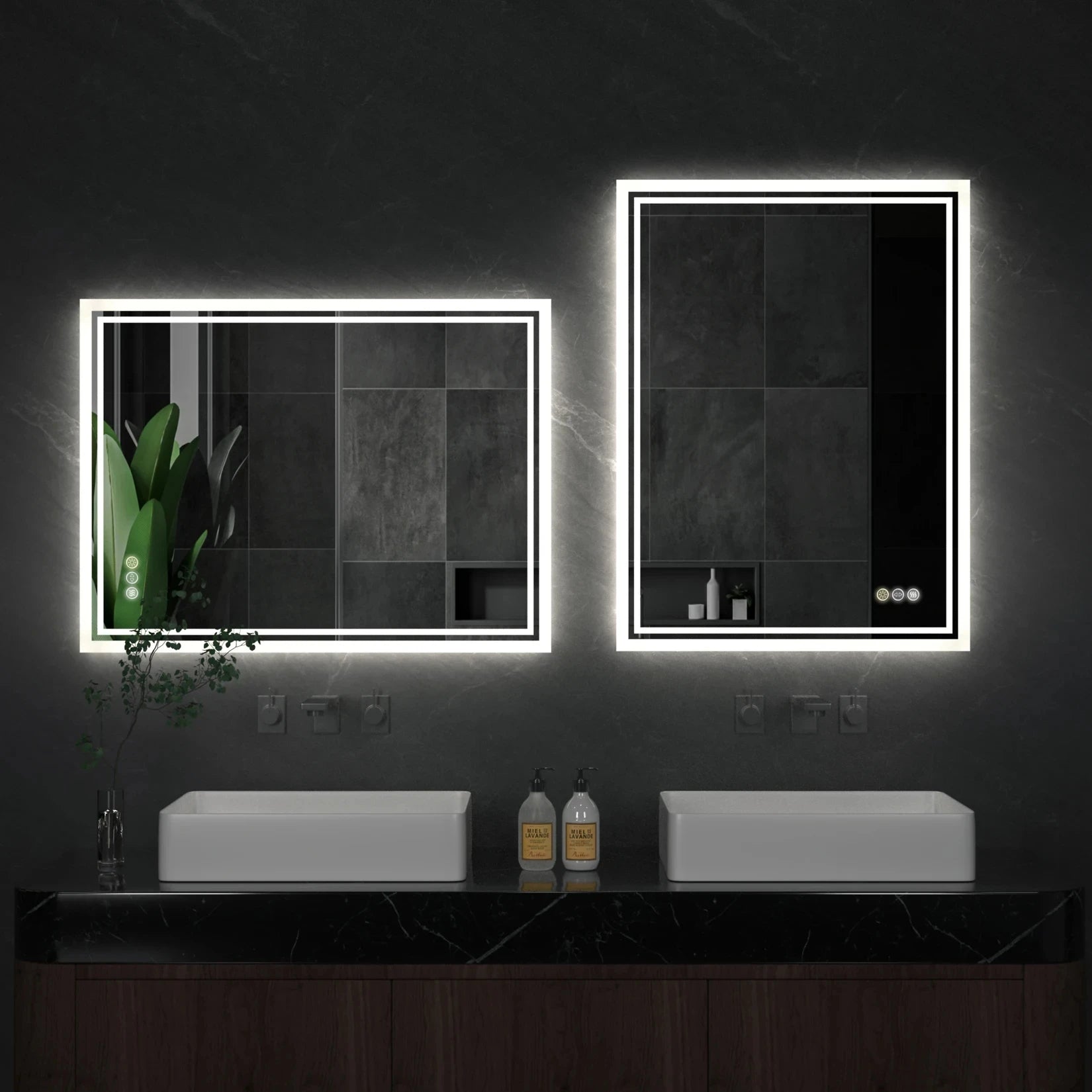 Anti-Fog Backlit Bathroom Mirror with LED Lighting and Clear Reflection for Modern Bathrooms