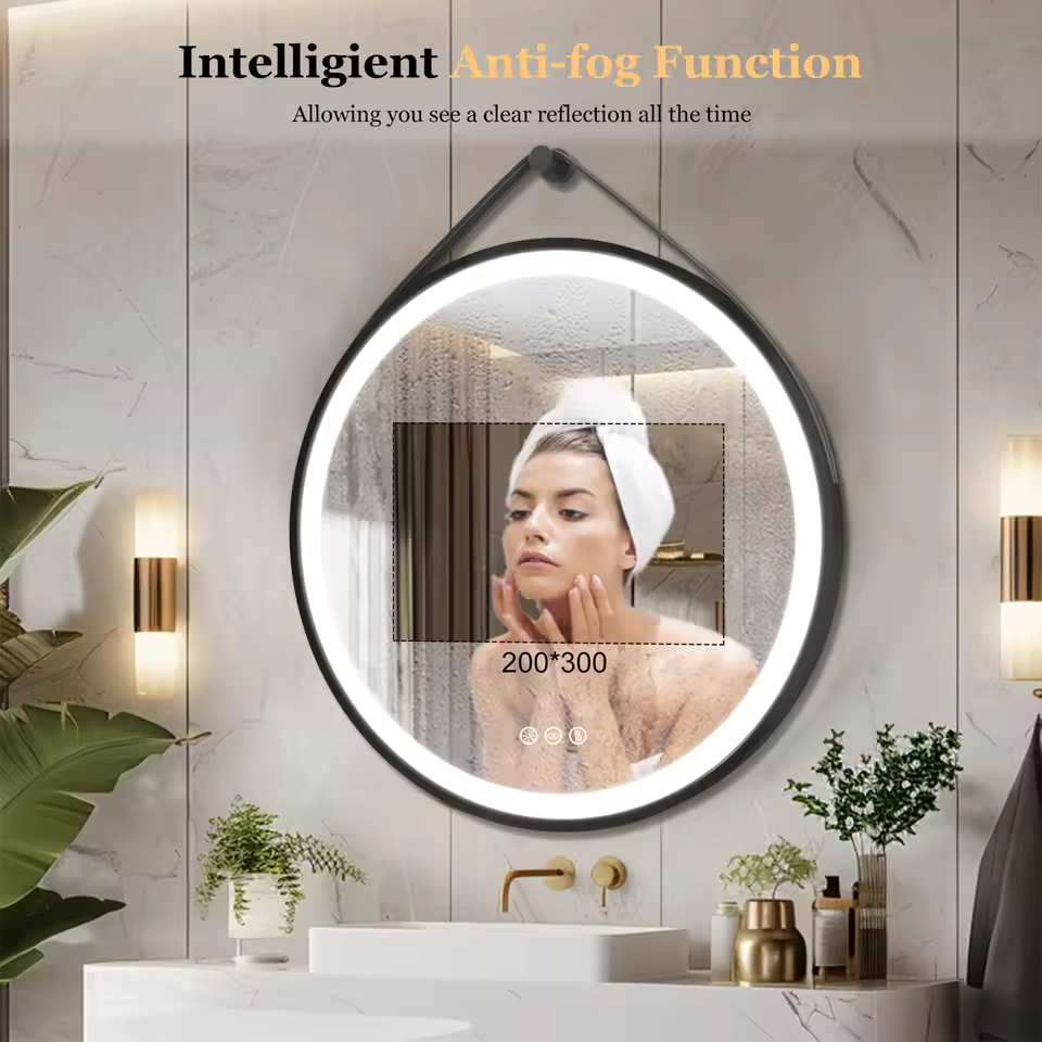 24" Round Frameless Bathroom Mirror – Premium Clarity & Style
