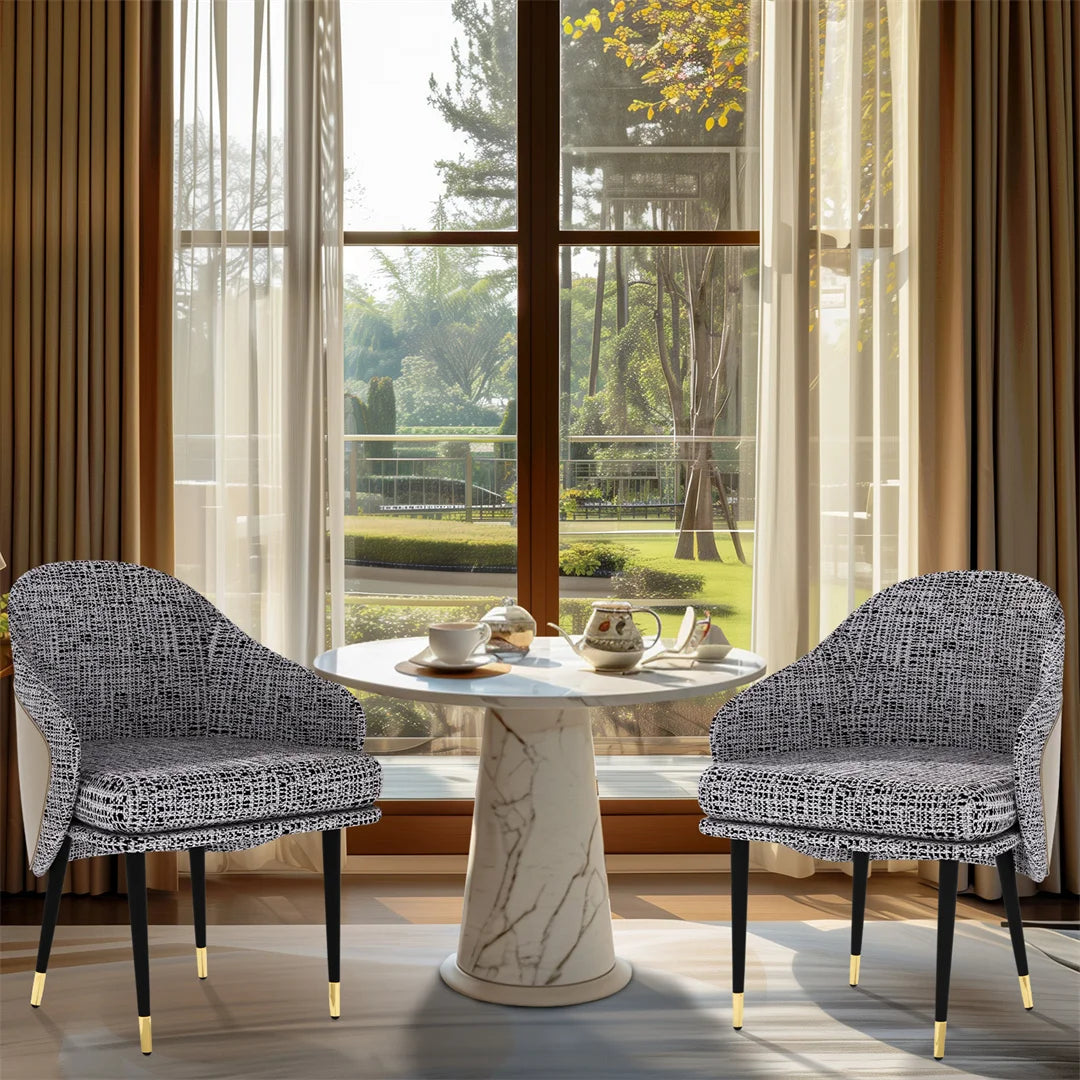 Modern Dining Chairs Sleek Upholstered Seating with Sturdy Frame for Stylish Comfort