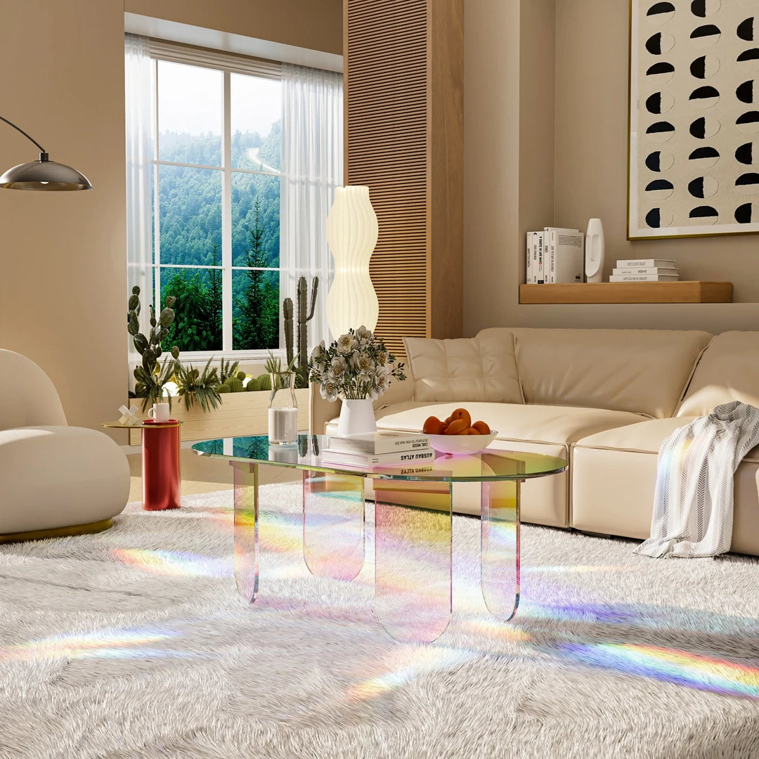 Modern Rainbow Acrylic Table