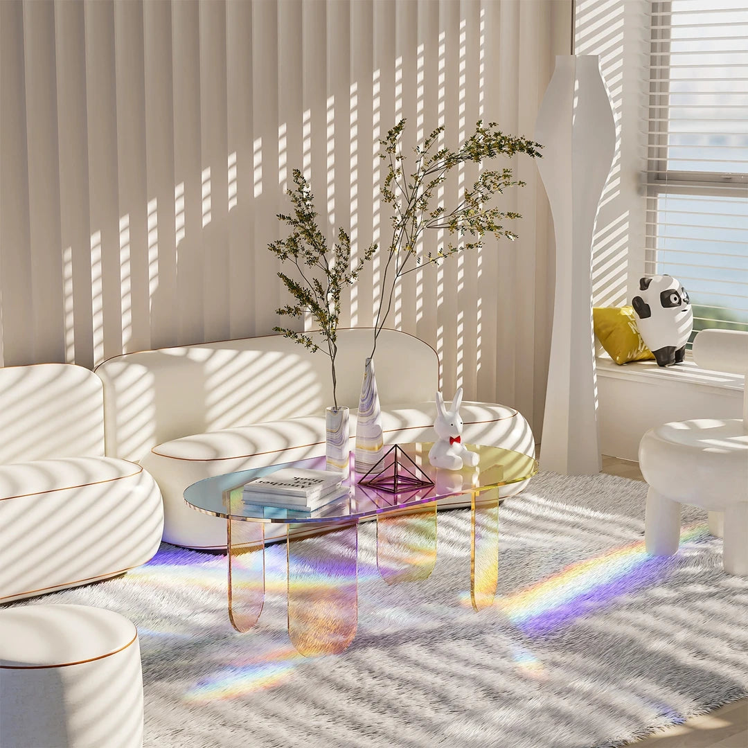 Modern Rainbow Acrylic Table