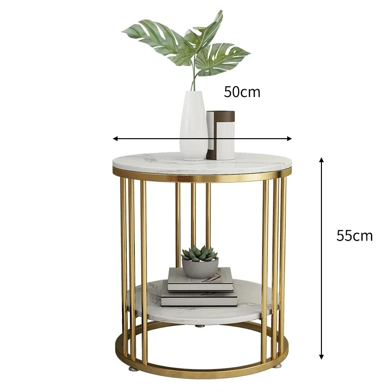 Nordic Marble Side Table Minimalist Design with Durable Stone Top and Sleek Frame for Modern Living