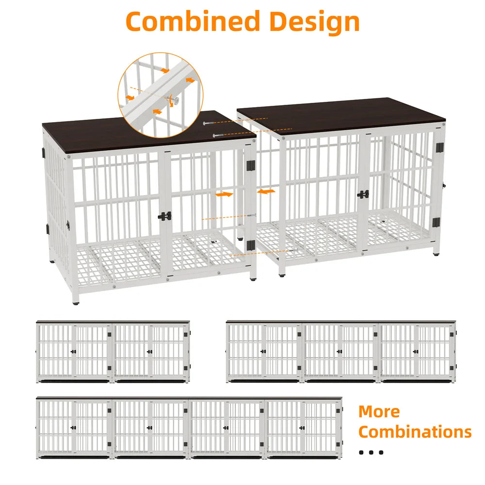 Luxury Wooden Dog Crate with Elegant Design and Durable Build for Stylish Pet Owners