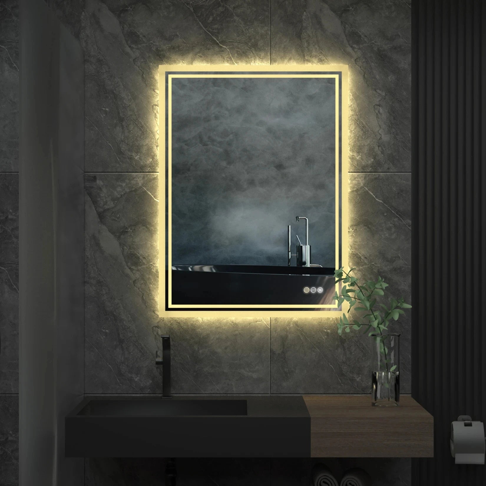 Anti-Fog Backlit Bathroom Mirror with LED Lighting and Clear Reflection for Modern Bathrooms