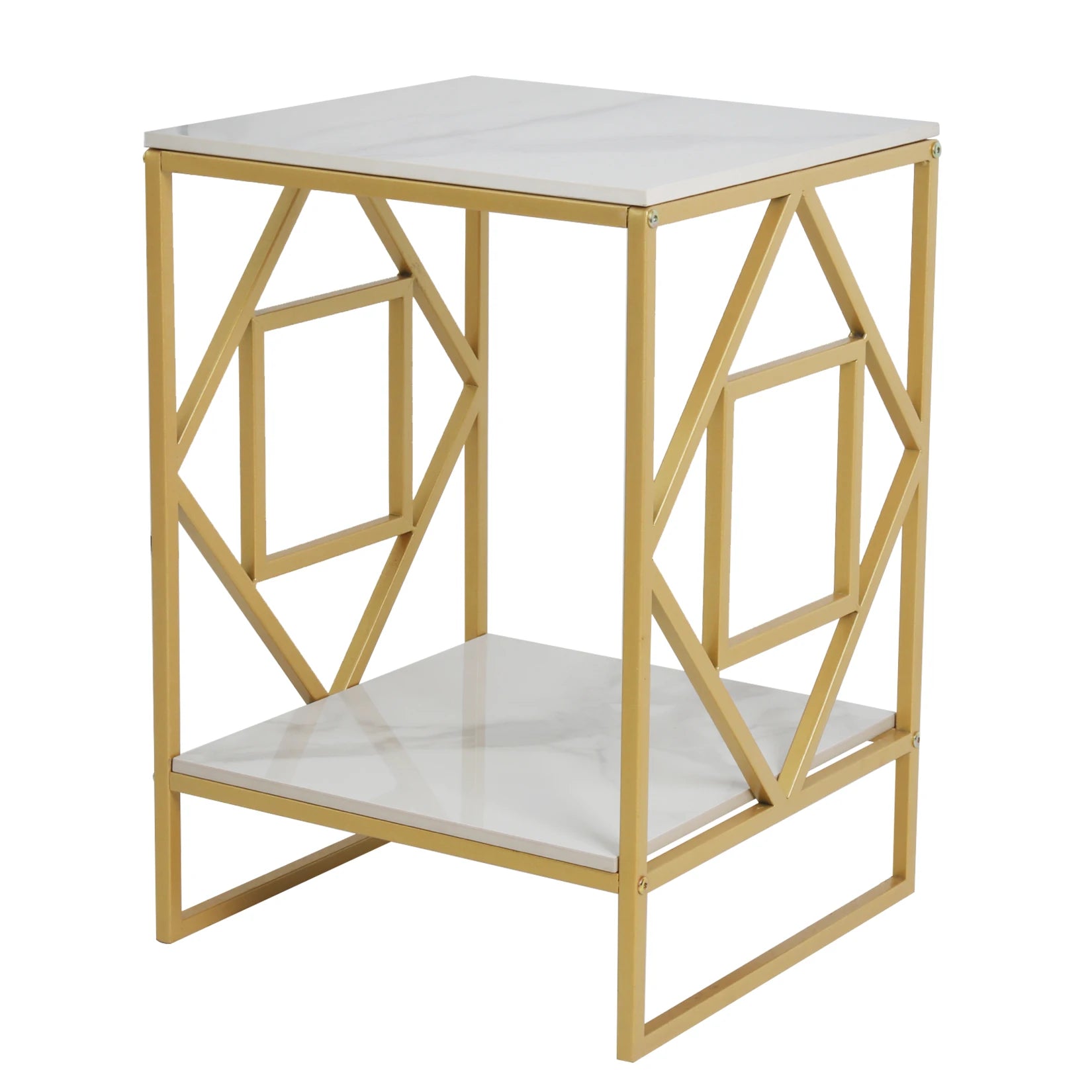 2-Tier Coffee Table Modern Design with Spacious Storage and Durable Frame for Living Rooms