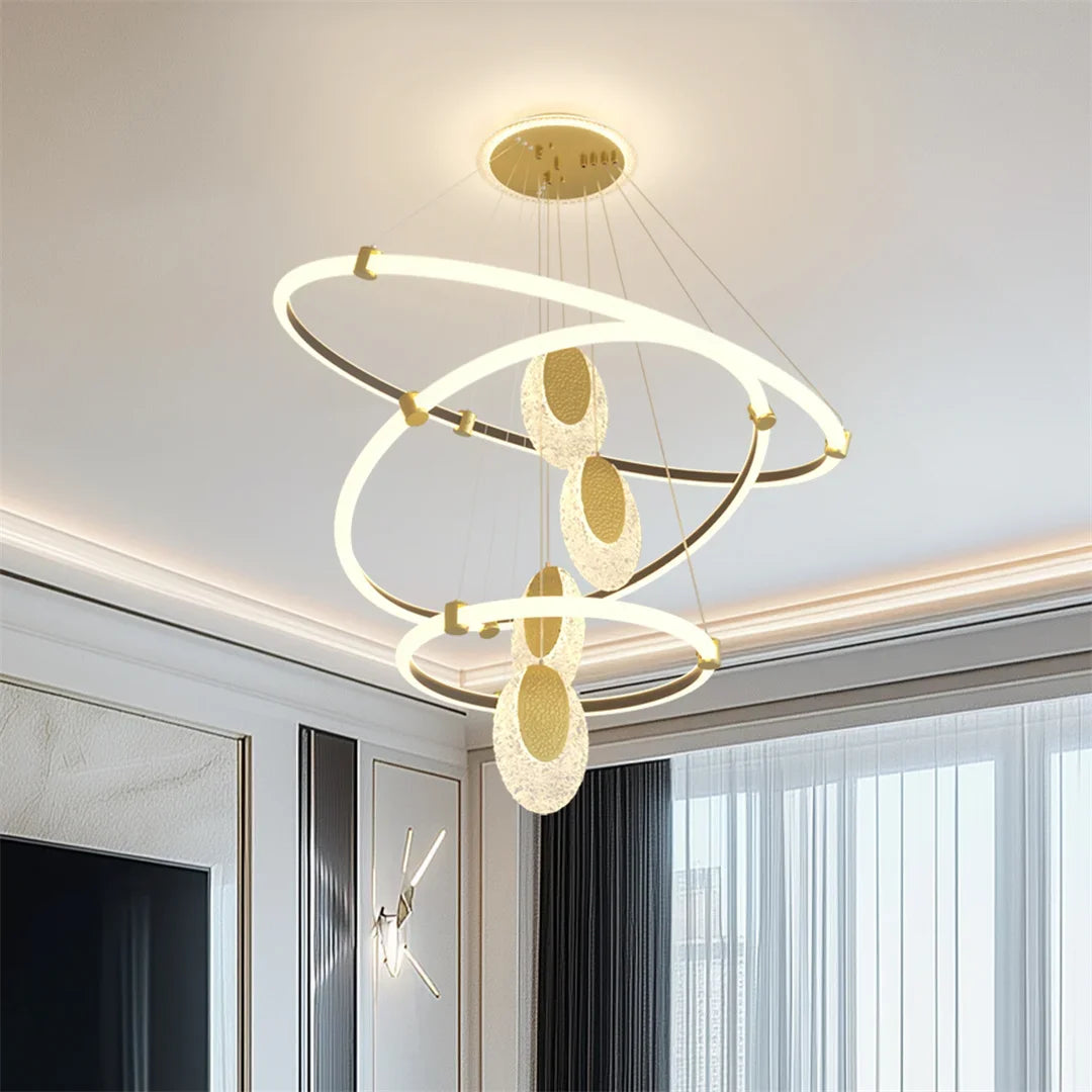 Nordic Crystal Pendant Light Elegant Modern Chandelier with Sparkling Crystals and Minimalist Design