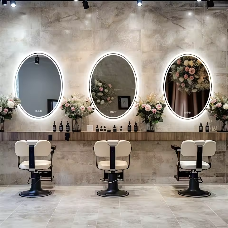 24" Round Frameless Bathroom Mirror – Sleek & Modern Design