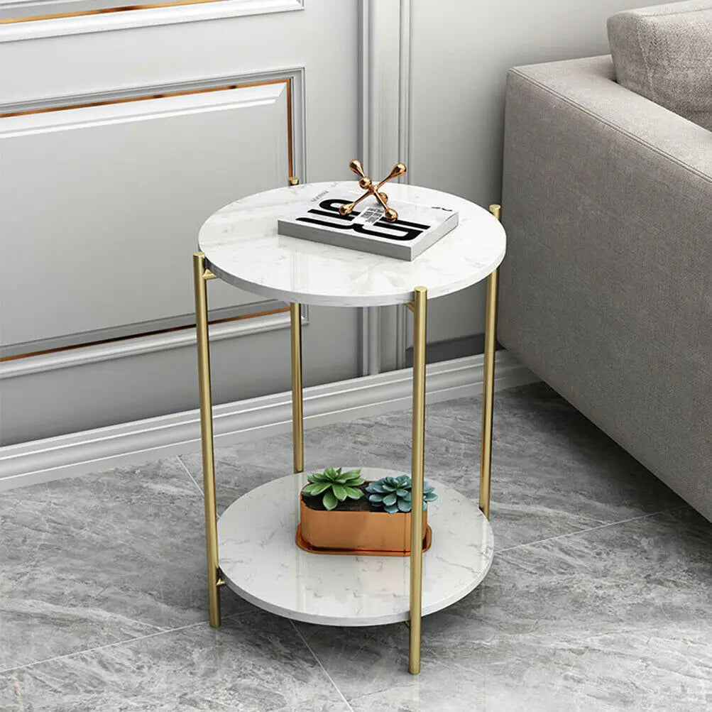Modern Round End Table Sleek Design with Sturdy Frame and Compact Size for Stylish Living Spaces