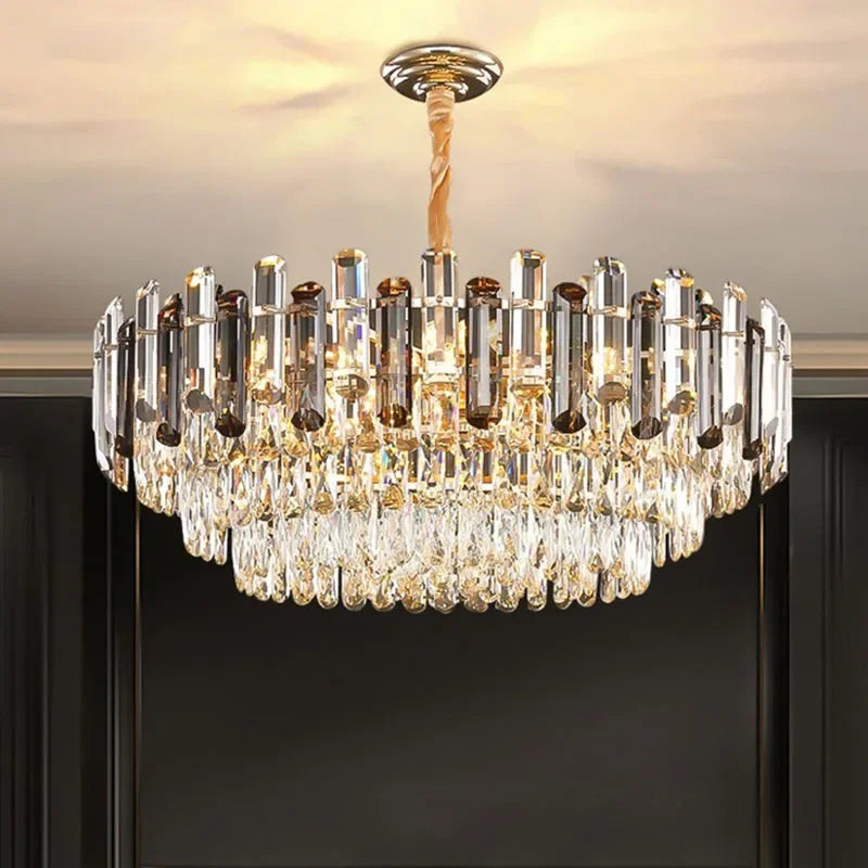 Nordic Gold Crystal Chandelier