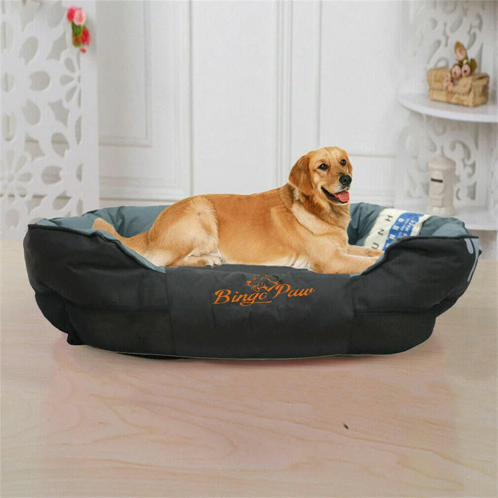 Orthopedic Sofa Dog Bed Memory Foam Support with Cozy Plush Cover for Joint Relief and Comfort