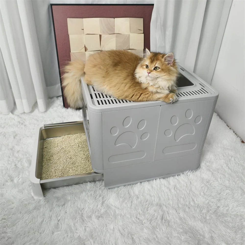 Stainless Steel Cat Litter Box Durable Hygienic and Easy to Clean