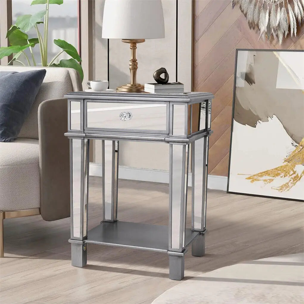 Mirrored Side Table
