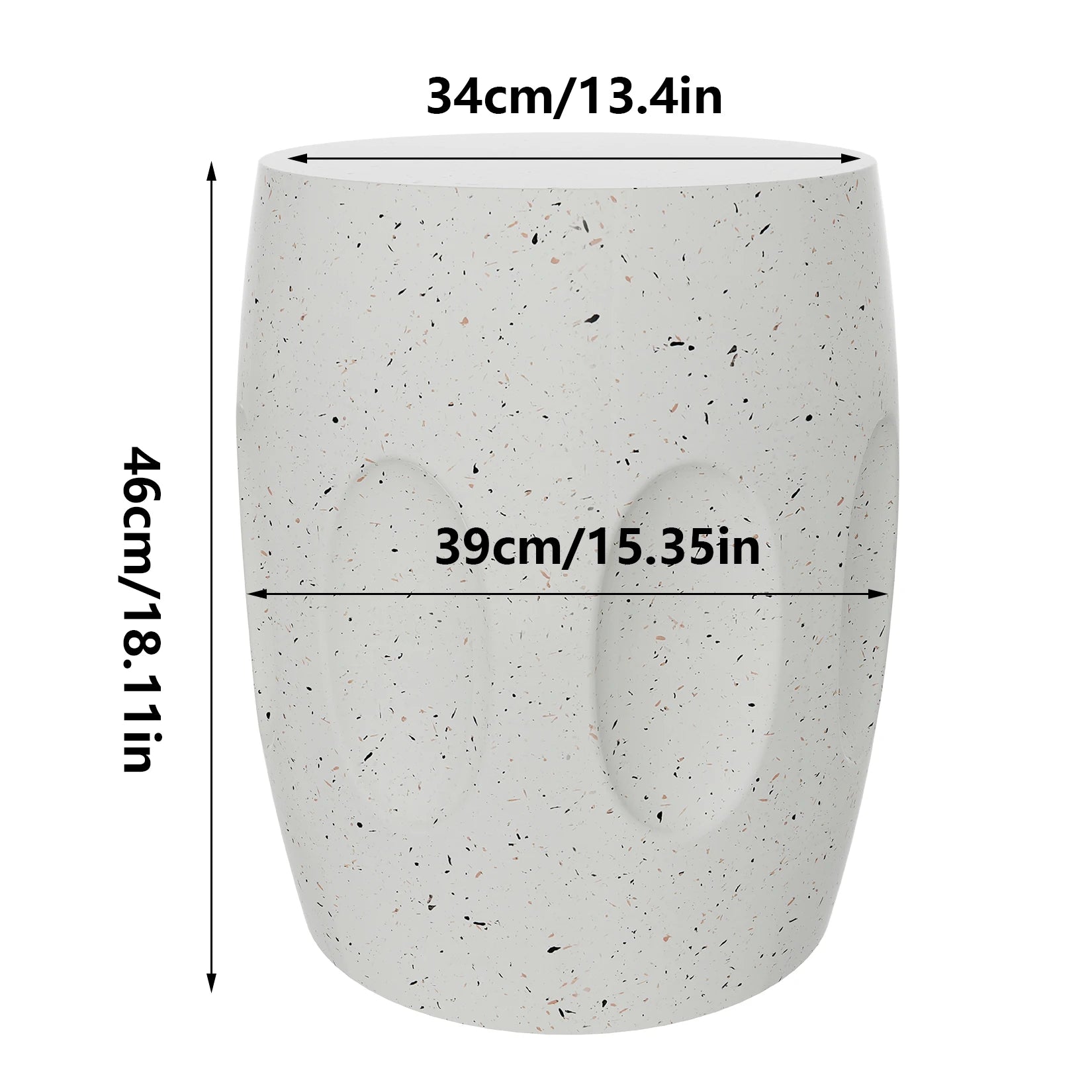Faux Terrazzo Side Table
