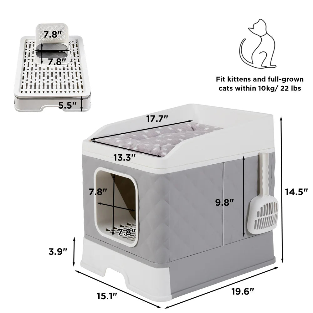 Large Cat Litter Enclosure Spacious and Private Solution for Multiple Cats