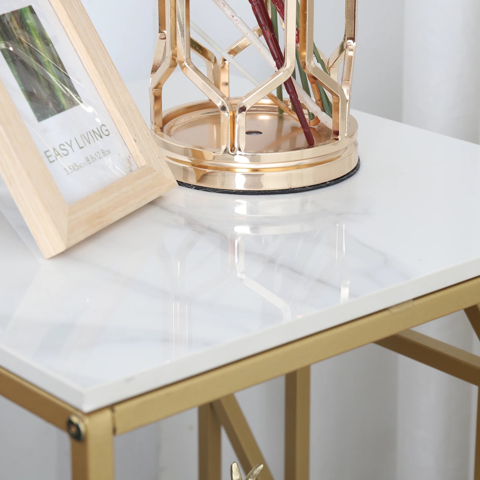 2-Tier Coffee Table Modern Design with Spacious Storage and Durable Frame for Living Rooms