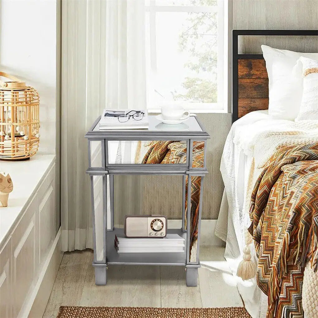 Mirrored Side Table
