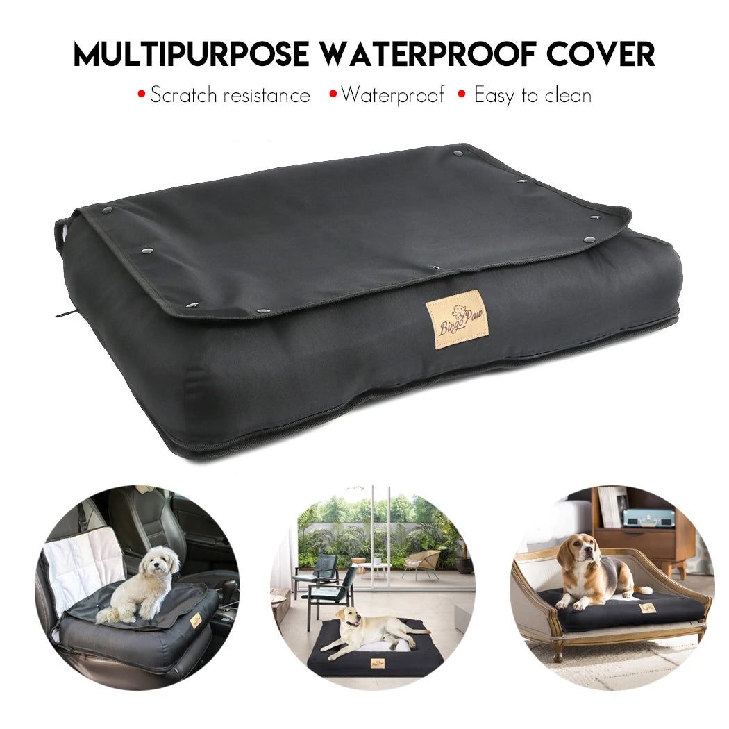 Waterproof Car Seat Bed for Dogs Durable, Cozy Travel Cushion with Non-Slip Backing and Easy Clean Design