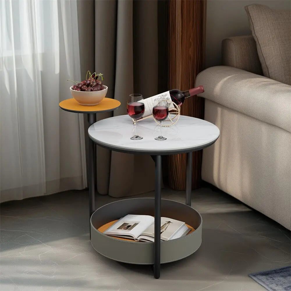 3-Tier Round Side Table