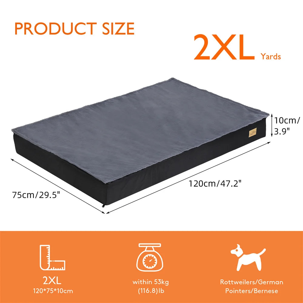 Dog Bed Mattress Supportive Comfortable Sleeping Pad for Dogs of All Sizes