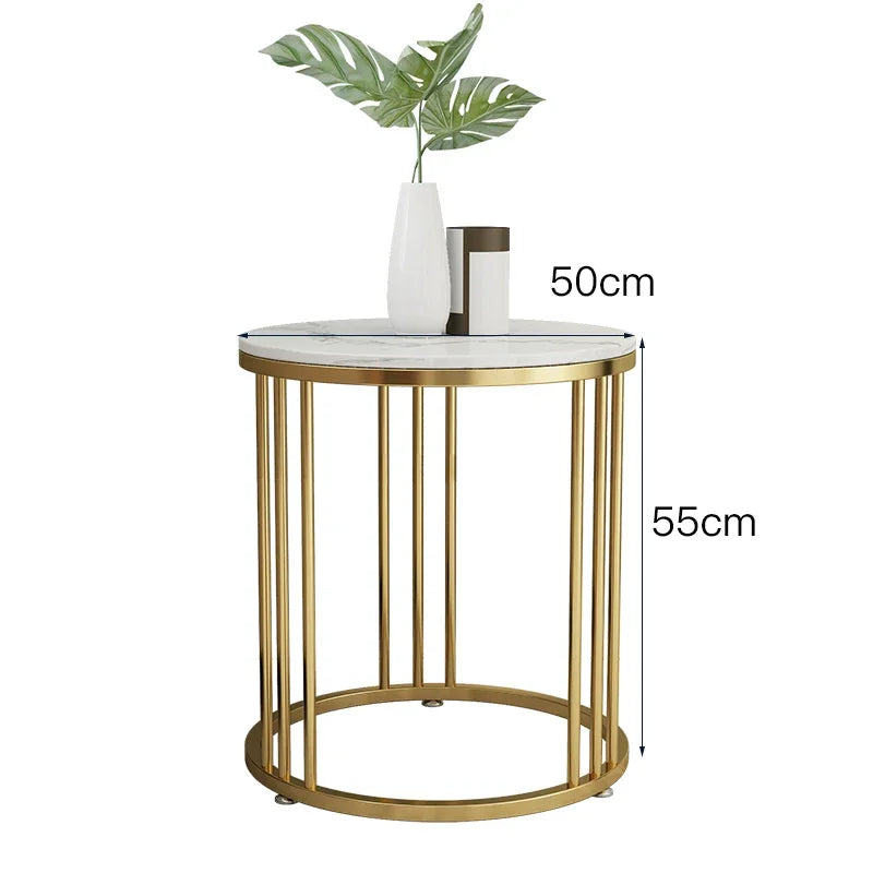 Nordic Marble Side Table Minimalist Design with Durable Stone Top and Sleek Frame for Modern Living