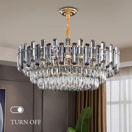 Nordic Gold Crystal Chandelier