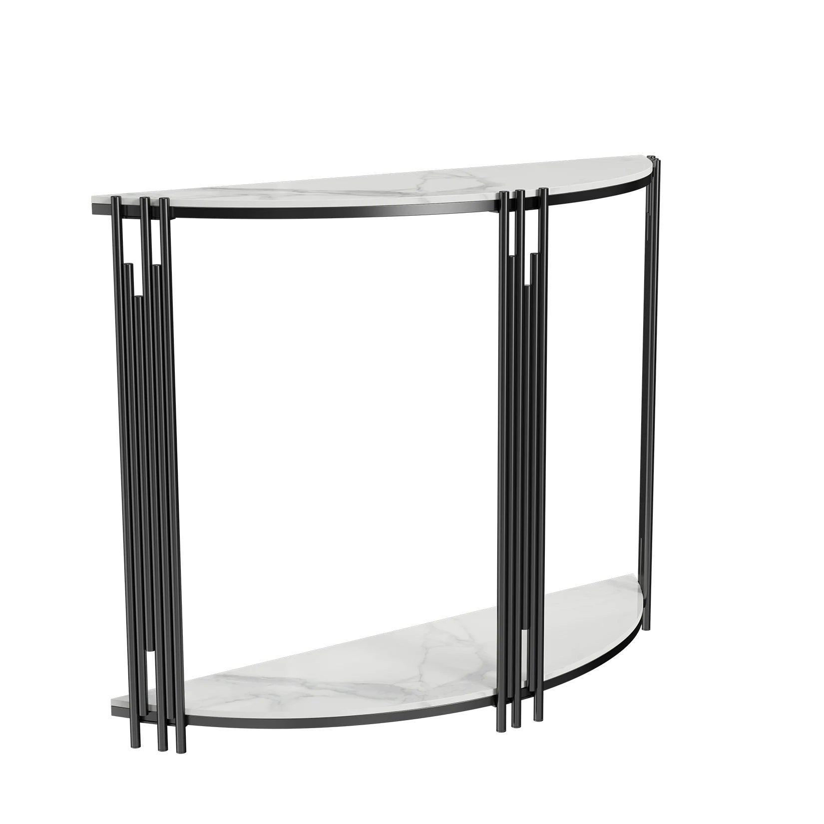 Half Moon Marble Console Table