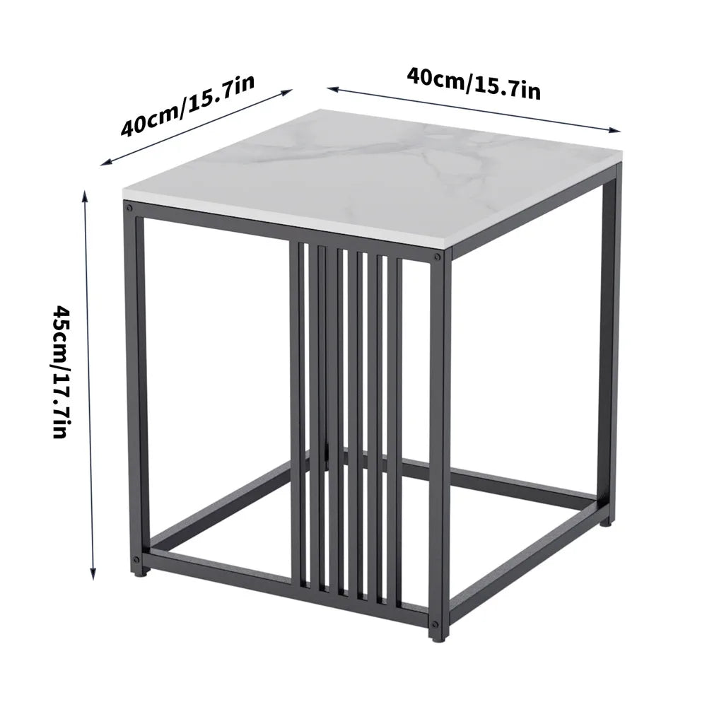 Luxury Marble End Table Premium Stone Top with Stylish Base for Sophisticated Living Rooms