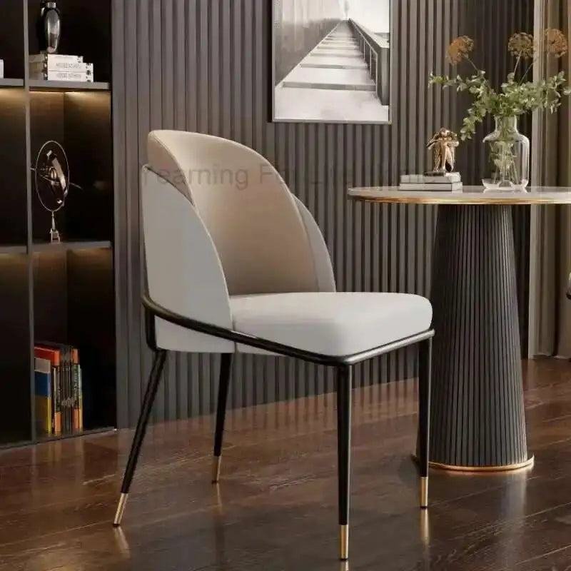 Luxury Microfiber Dining Chairs Soft Upholstered Seating with Sturdy Frame for Elegant Comfort