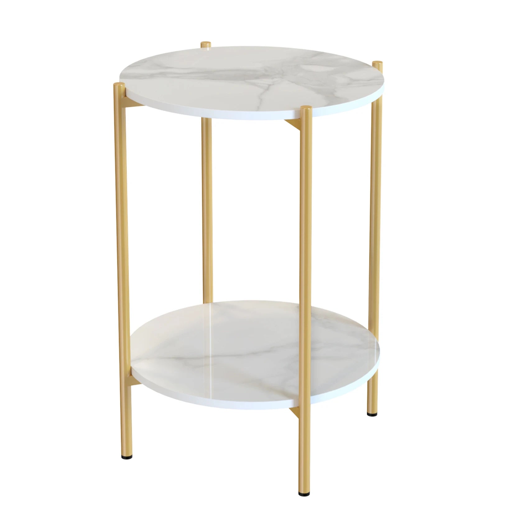 Modern Round End Table Sleek Design with Sturdy Frame and Compact Size for Stylish Living Spaces