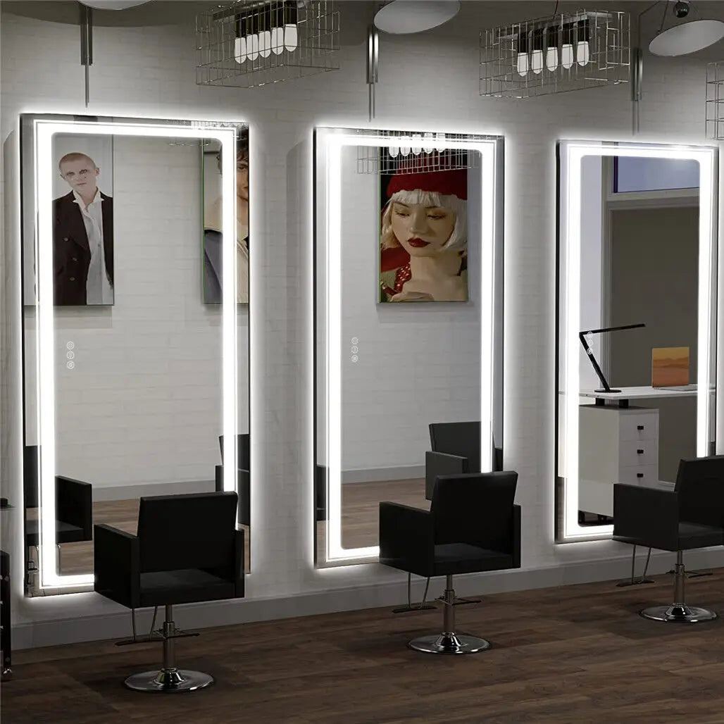 Frameless Double Light Mirror Modern Design with Dual LED Lighting for Clear Reflection and Stylish Look