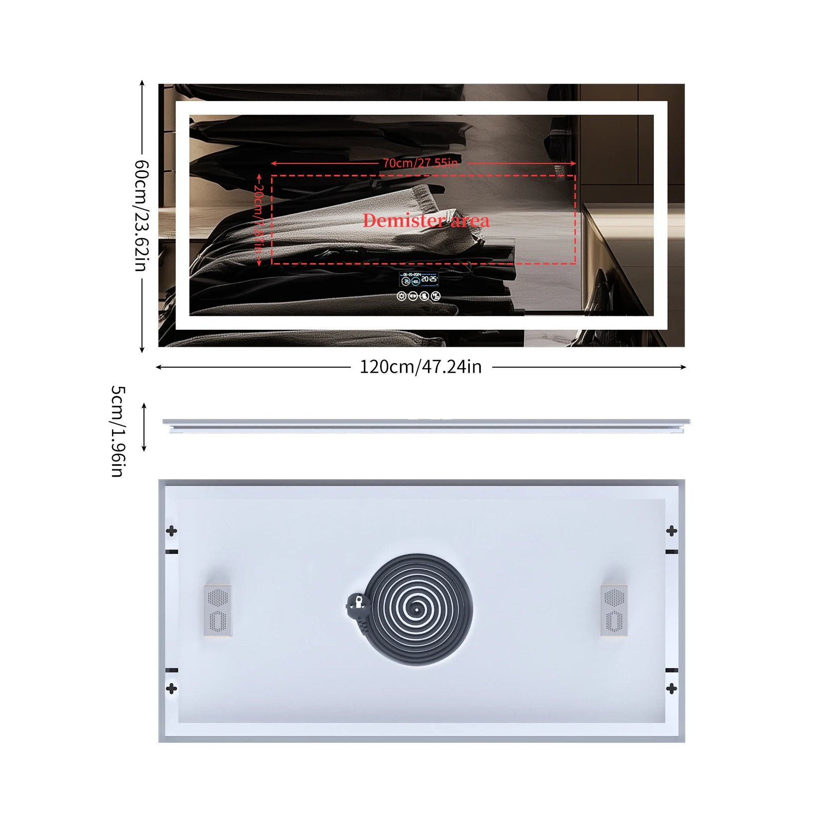 XM183 - LED Bathroom Mirror