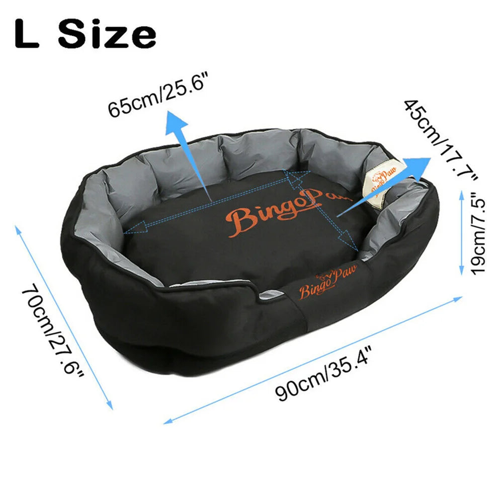 Orthopedic Sofa Dog Bed Memory Foam Support with Cozy Plush Cover for Joint Relief and Comfort
